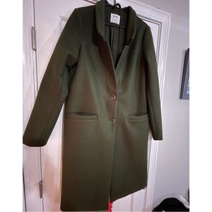 Old Navy dark green women’s dress coat
